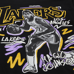 NBA Polera Chalked UP Hombre Los Angeles Lakers Magic Johnson Negro - NBA Store Chile