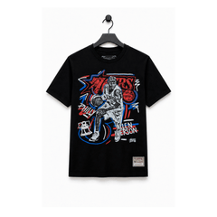 NBA Polera Chalked UP Hombre Philadelphia 76ers Allen Iverson Negro - NBA Store Chile