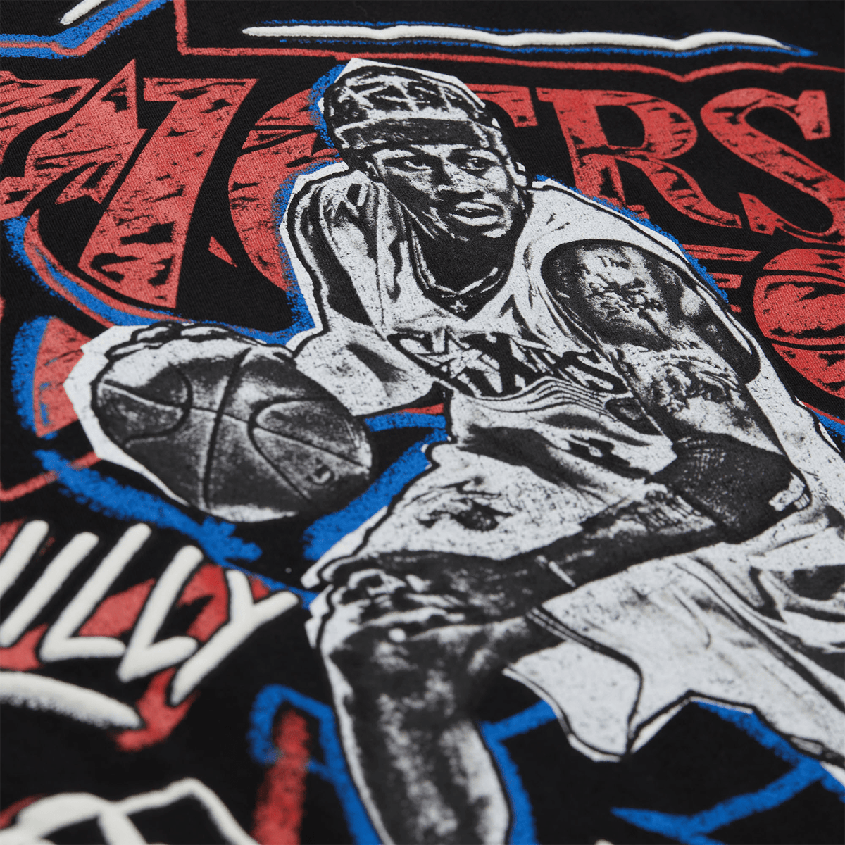 NBA Polera Chalked UP Hombre Philadelphia 76ers Allen Iverson Negro - NBA Store Chile