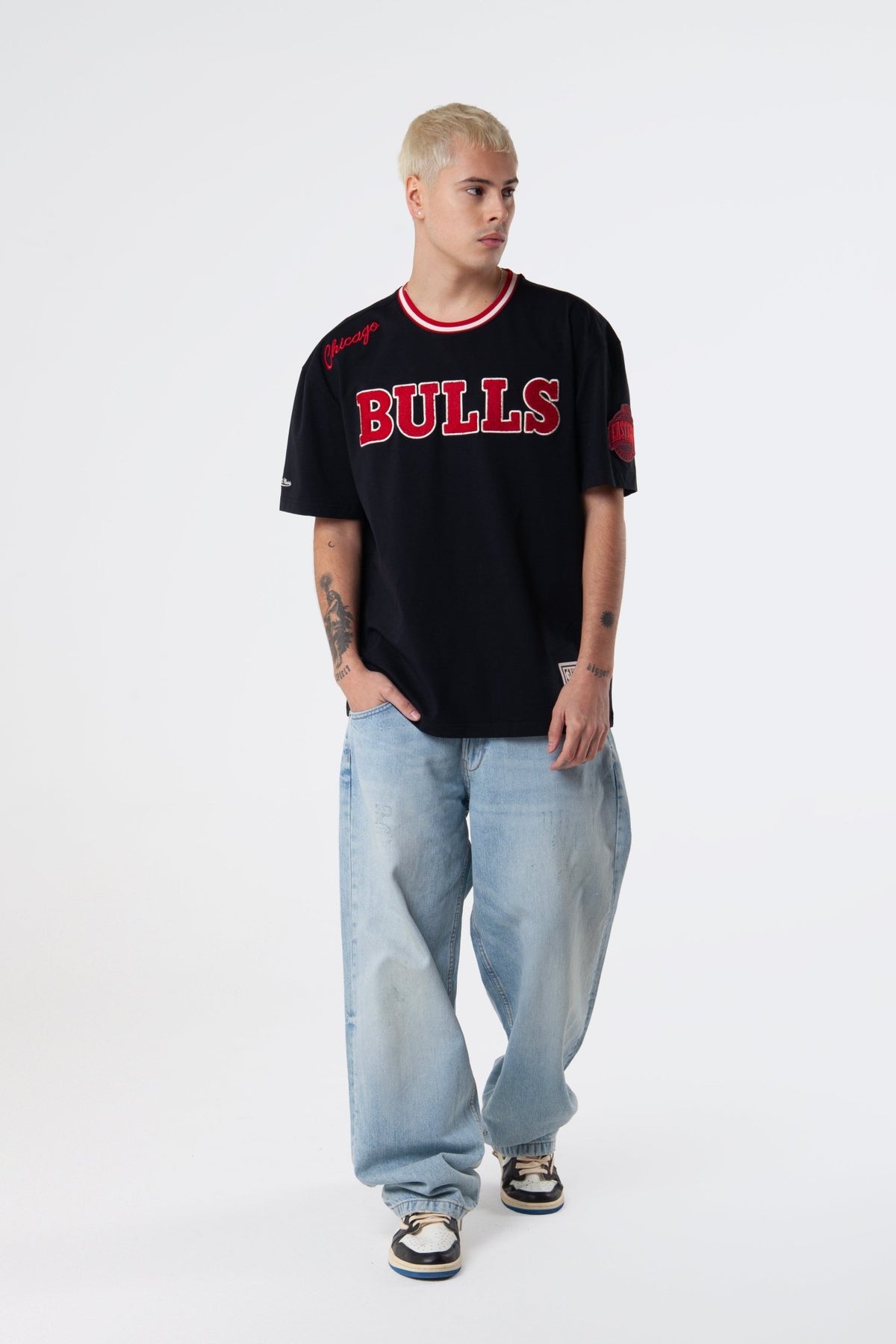 NBA Polera Match UP Hombre Chicago Bulls Negro - NBA Store Chile