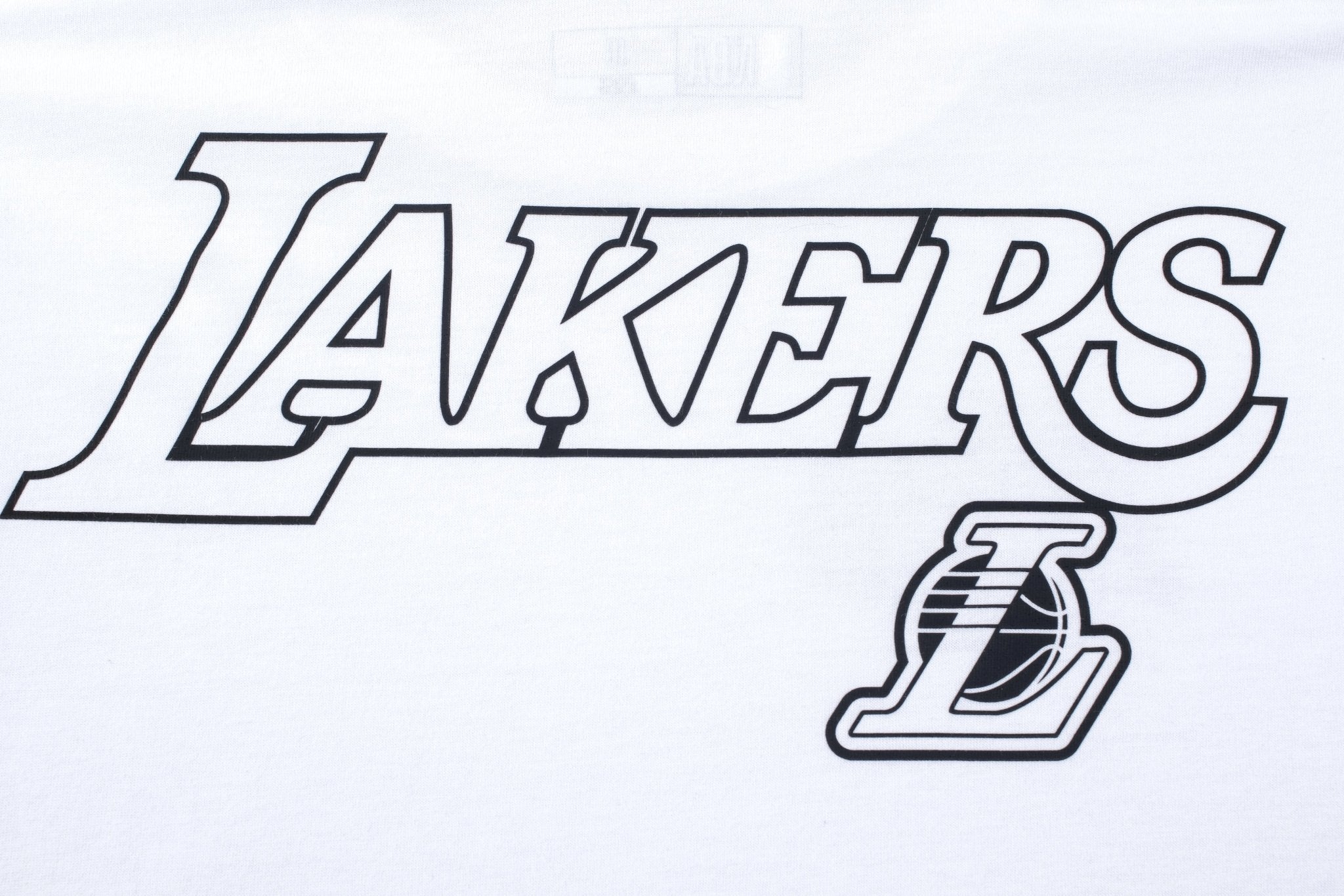NBA Polera Niño Los Ángeles Lakers Blanca STAY HERE - NBA Store Chile