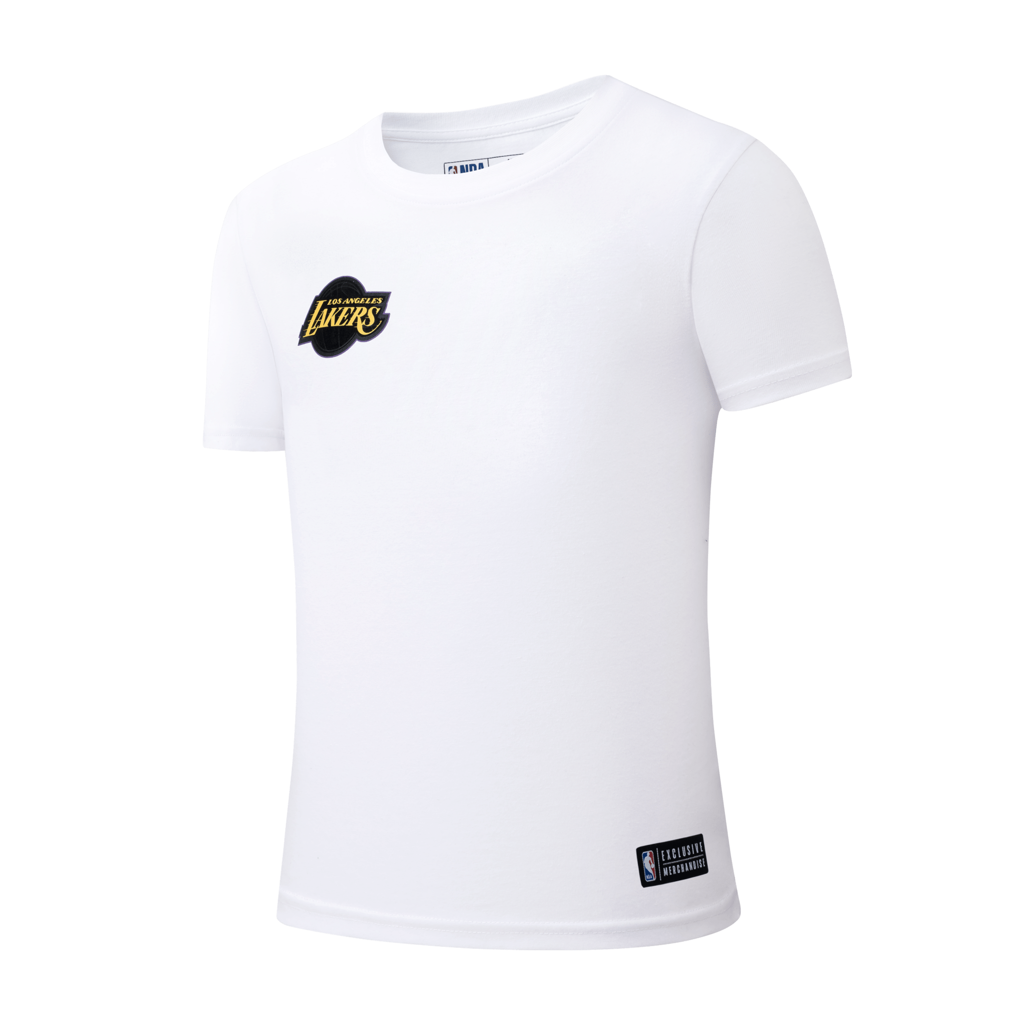 NBA Polera Niño Los Ángeles Lakers Blanca STAY HERE - NBA Store Chile