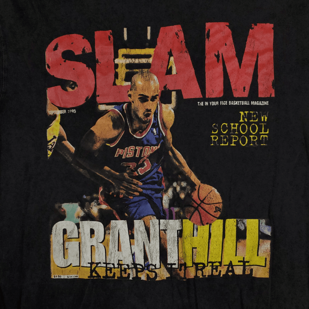 NBA Polera Slam Hombre Detroit Pistons Grant Hill Negro - NBA Store Chile