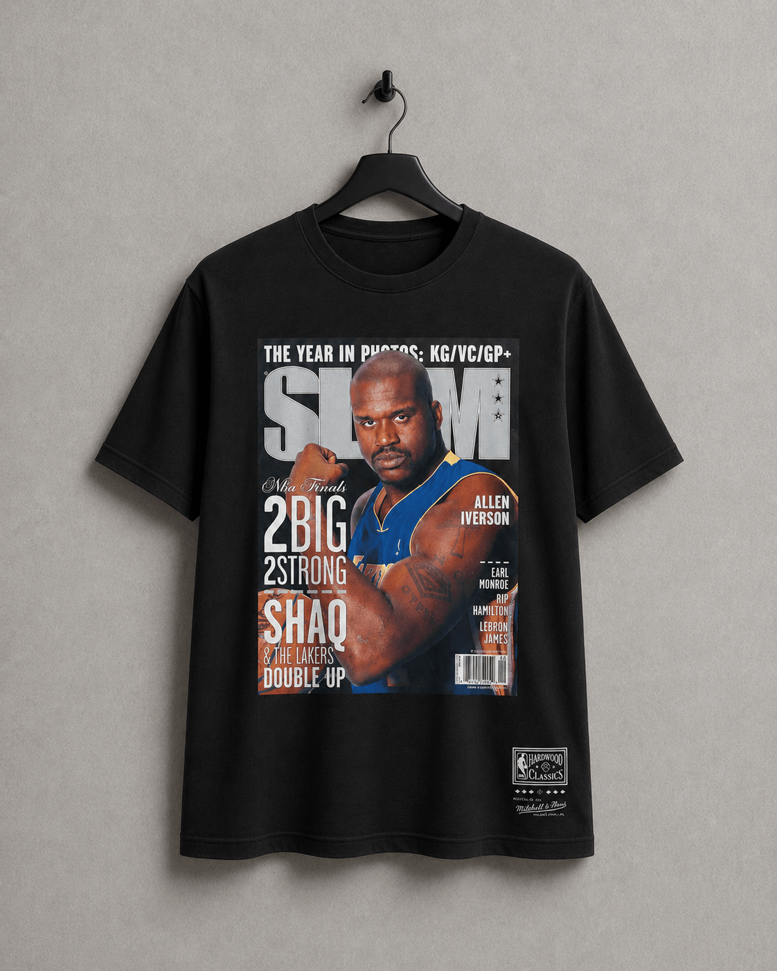 NBA Polera Slam Hombre Los Angeles Lakers Shaquille O'neal Negro - NBA Store Chile