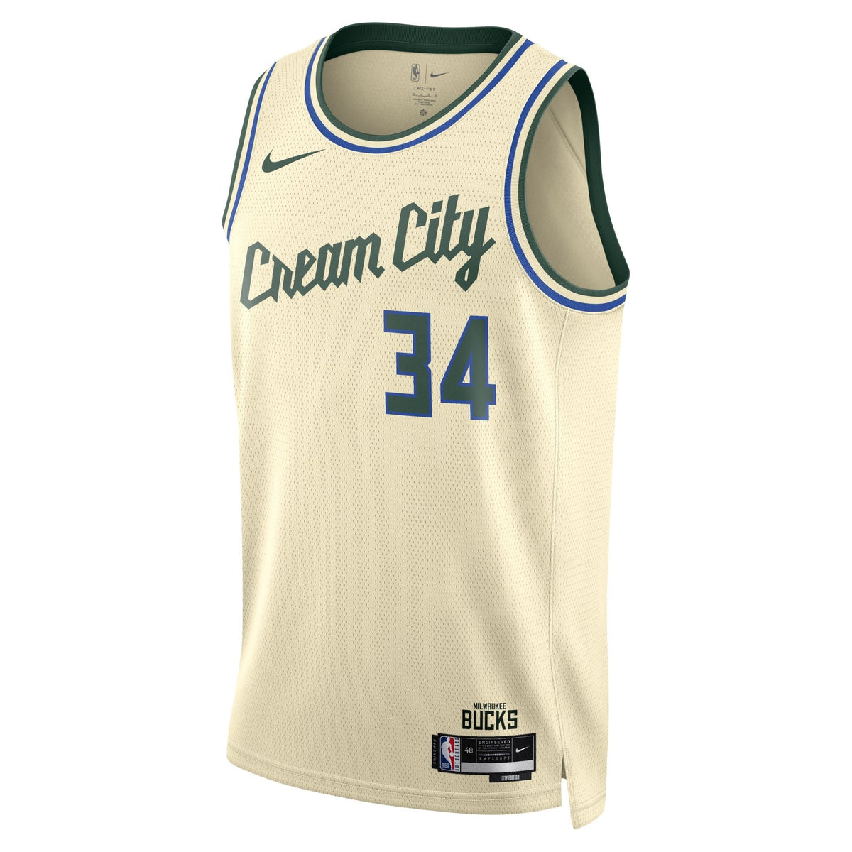 Nike Hombre Milwaukee Bucks Giannis Antetokounmpo Swingman City Edition 25 - NBA Store Chile
