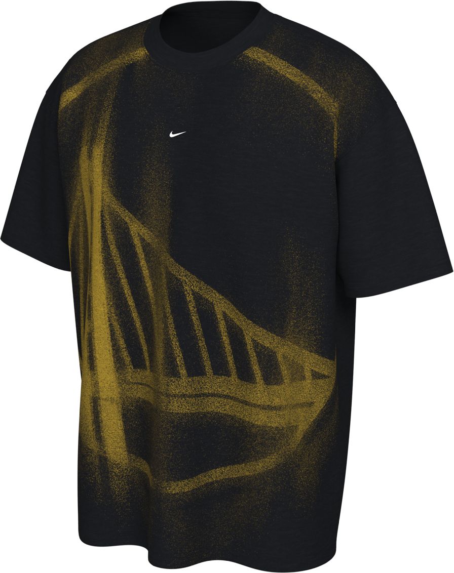 Nike Polera Worn With Obsession Hombre Golden State Warriors Negro - NBA Store Chile