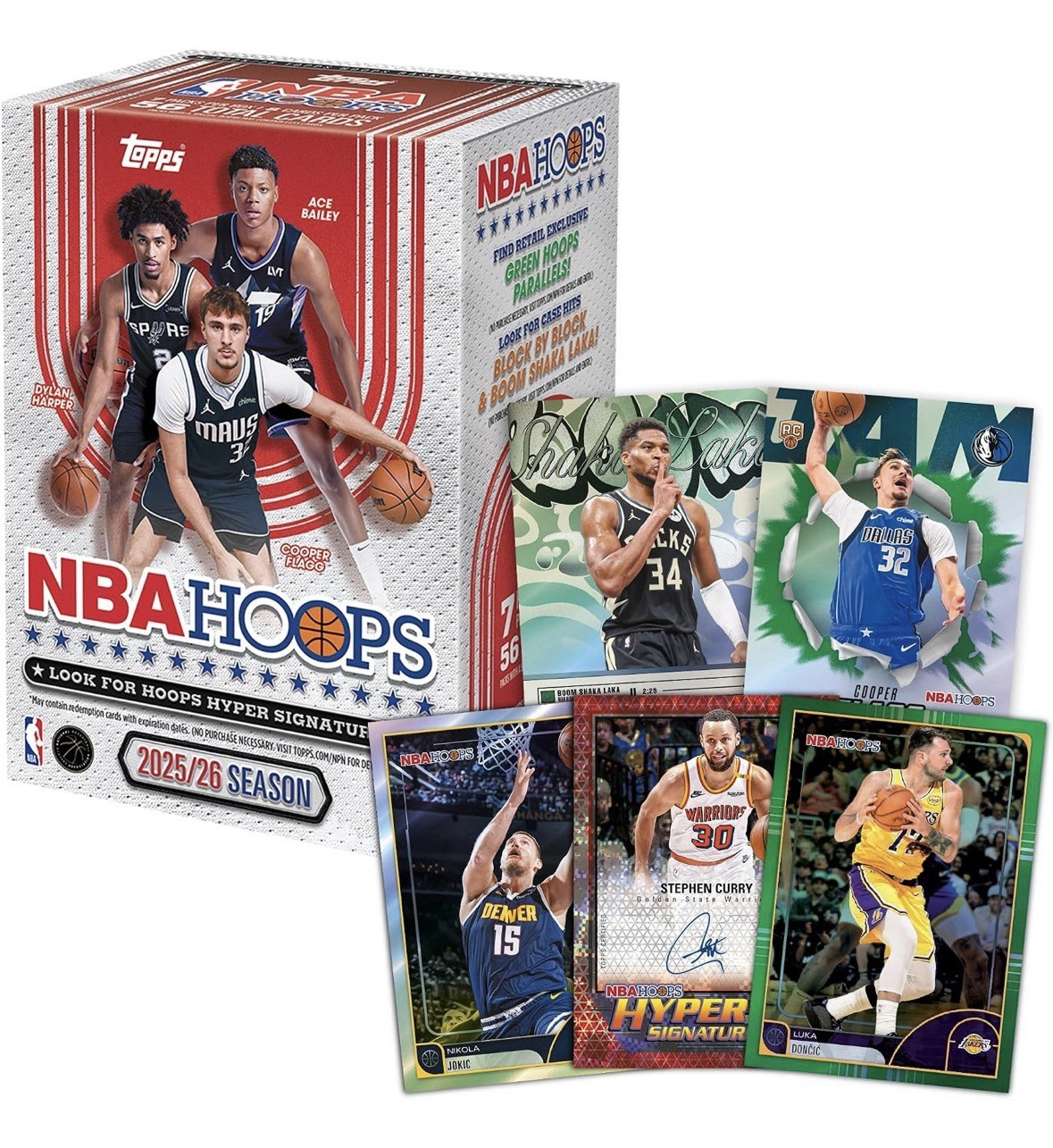 Topps Cartas 2025-26 NBA Hoops - Value Box Unisex - NBA Store Chile