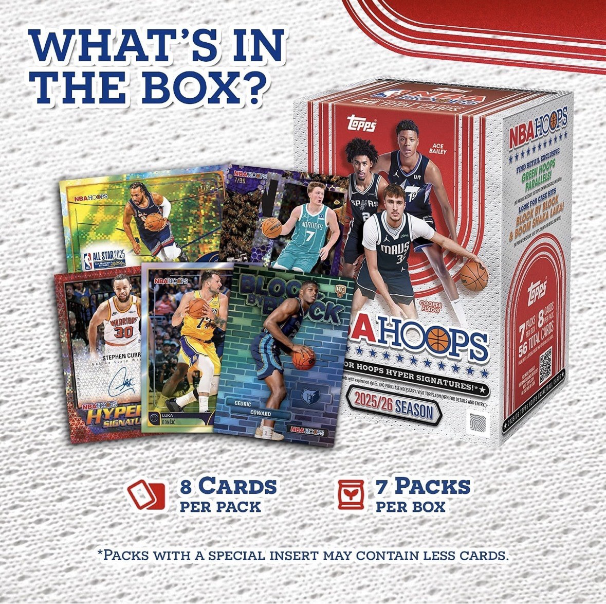 Topps Cartas 2025-26 NBA Hoops - Value Box Unisex - NBA Store Chile
